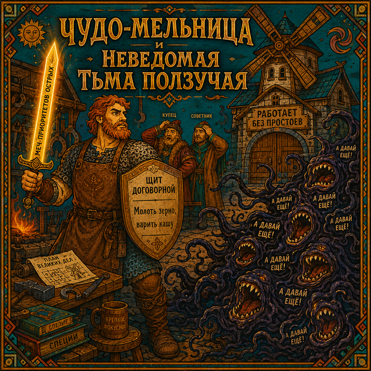 Продуктовая сказка: Чудо-мельница и Неведомая Тьма Ползучая